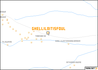 map of Ghellil Aït Isfoul