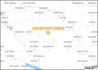 map of Gheorghe Coşbuc