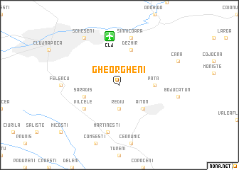 map of Gheorgheni