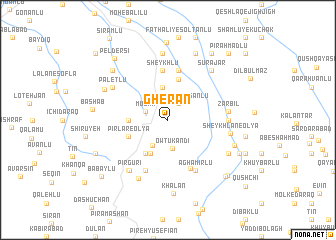 map of Gherān