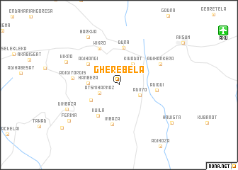 map of Gherebela