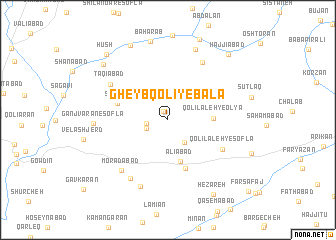 map of Gheyb Qolī-ye Bālā