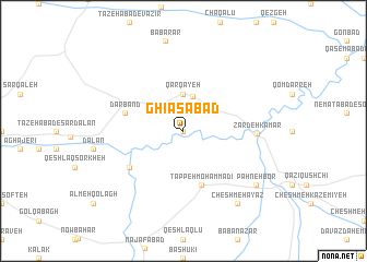 map of Ghīās̄ābād