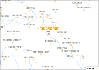 map of Ghīās̄ābād