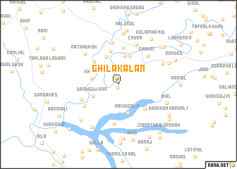 map of Ghila Kalān