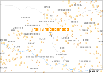 map of Ghiljo Kamāngara