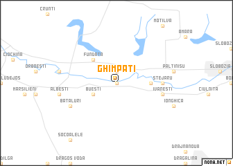 map of Ghimpaţi