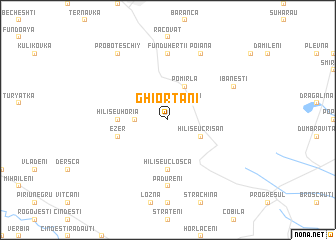 map of Ghiorţani