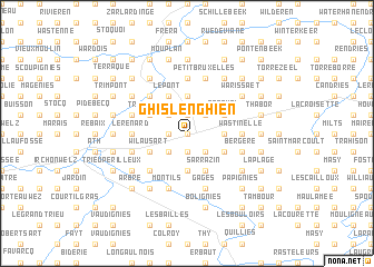 map of Ghislenghien