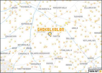 map of Ghokal Kalān