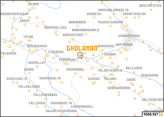 map of Gholāmān