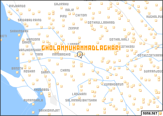 map of Gholam Muhammad Laghāri