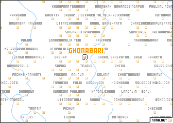 map of Ghonabāri