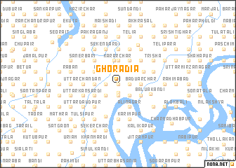 map of Ghorādia