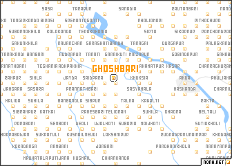 map of Ghoshbāri