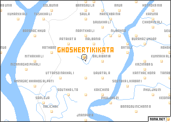 map of Ghosher Tikikāta