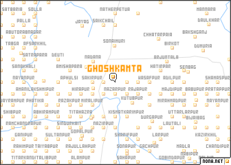 map of Ghoshkāmta