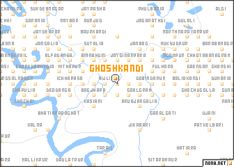 map of Ghoshkāndi