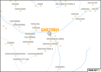 map of Ghoznavī