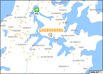 map of Ghubn Ḩamad