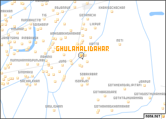 map of Ghulām Ali Dahar