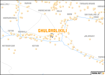 map of Ghulām Ali Kili