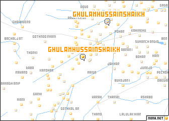 map of Ghulām Hussain Shaikh