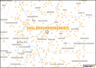 map of Ghulām Muhammad Arāīn