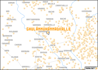 map of Ghulām Muhammad Kalle