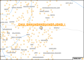 map of Ghulām Muhammad Khān Jamāli