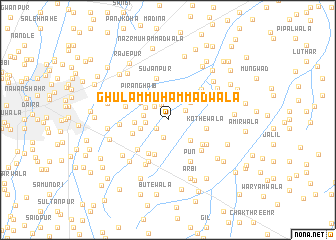 map of Ghulām Muhammadwāla