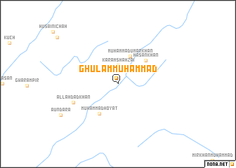 map of Ghulām Muhammad