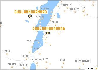 map of Ghulām Muhammad