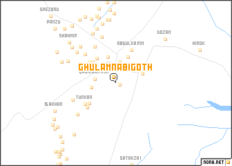 map of Ghulām Nabi Goth