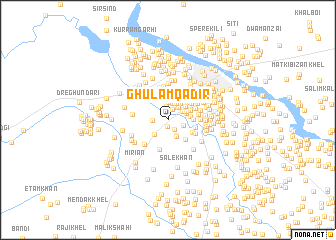 map of Ghulām Qādir