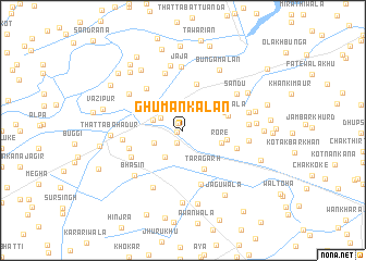 map of Ghuman Kalān