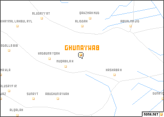 map of Ghunaywāb