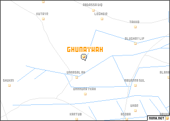 map of Ghunaywah