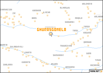 map of Ghurāsgo Mela