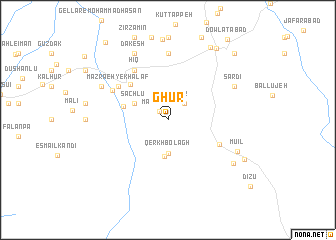 map of Ghūr