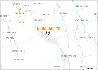 map of Giaginskaya