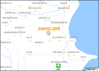 map of Giamiglione