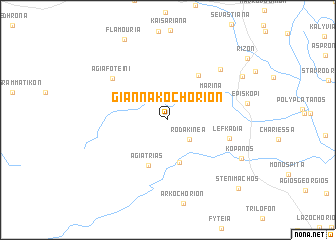 map of Giannakochórion