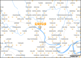 map of Giáp Giá