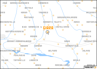 map of Giara