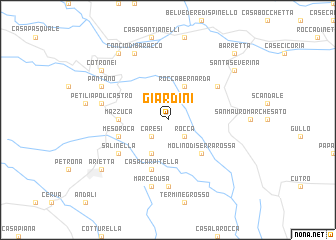 map of Giardini