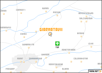 map of Giarmata Vii