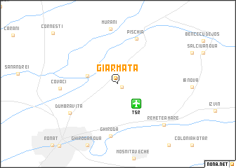 map of Giarmata