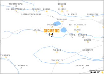 map of Giaveno