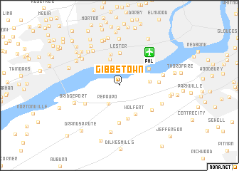 map of Gibbstown